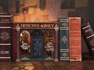 Kit de Manualidades Hamaileon Sherlock Detective Agency, Rompecabezas 3D de Madera con Temática de Misterio para Decorar/Eslabonar Estantes de Libros, Regalos Navideños - Product Image 2