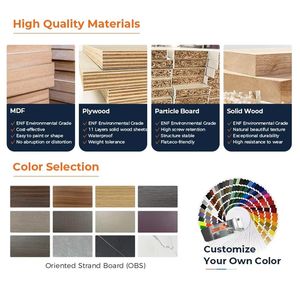 Armario Modular Inteligente RUOMU de Madera Maciza, Moderno y Personalizable, <span class=keywords><strong>Vestidor</strong></span>, Mueble para Sala de Estar - Product Image 5