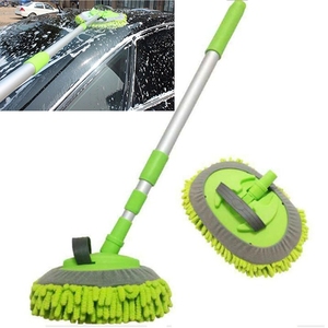 Brosse de lavage de <span class=keywords><strong>voiture</strong></span> Balai de nettoyage en chenille Brosse télescopique réglable à long manche Outils de nettoyage de <span class=keywords><strong>voiture</strong></span> Brosse rotative - Product Image 4