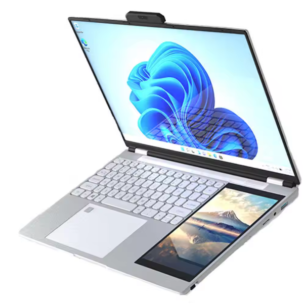 2025 Cheap 15.6 "+7" Dual-screen Laptop N95 Quad-core DDR4 512G Wins11 Laptop Color Backlit Portable Business Learning