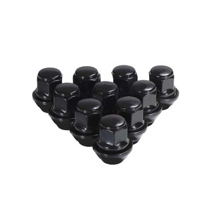 Đen bánh xe <span class=keywords><strong>Nut</strong></span> Lug <span class=keywords><strong>Hex</strong></span> 19 Mét 3/4 "với máy giặt M12x1.5 Lug <span class=keywords><strong>Nut</strong></span> cho xe - Product Image 4