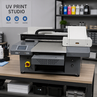 Nouvelle technologie d'impression, étui pour téléphone portable, machine d'impression numérique en céramique A2 UV LED DTF, imprimante à jet d'encre UV sur granit poli à vendre