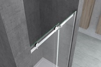 Cabine de douche à vapeur extérieure de haute qualité, design coulissant sans clips, verre de 8 mm d'épaisseur, plateau rectangulaire, cadre en aluminium, utilisation hôtelière
