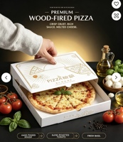 Boîte en papier personnalisée écologique, boîte en kraft, boîte d'emballage en carton ondulé avec insert de protection pour l'emballage de boîtes à pizza