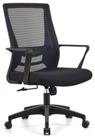 Chaise de bureau ergonomique pour secrétaire, avec accoudoirs métalliques réglables, dossier haut en maille, pivotante, pour bureau à domicile, réunions, directement de l'usine