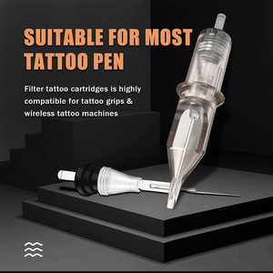 Vente en gros RL Round <span class=keywords><strong>Liner</strong></span> Cartouches de tatouage à membrane stérile à longue cône Filtres jetables de tatouage EZ certifiés CE 10 pcs/boîte - Product Image 3