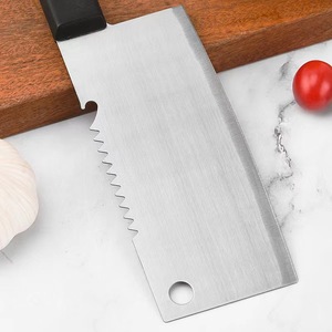 Cuchillo de Chef con embalaje de plástico, juego de <span class=keywords><strong>cuchillos</strong></span> de cocina, cuchillo para picar carne de acero inoxidable, cuchillo de carnicero para rebanar pescado y verduras - Product Image 3