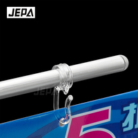 Support d'affichage magnétique en métal en forme de L avec crochets transparents pour étagères de présentation en magasin
