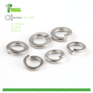 Venta al por mayor DIN 127 Arandela de bloqueo de resorte 304 316 Kit surtido de acero inoxidable Tamaño M2 a M36 Arandelas de resorte para tornillos Pernos - Product Image 5