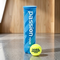 Ballons de tennis de qualité supérieure 2026 ITF ODEA, série Passion, qualité tournoi, durables, 4 balles par boîte