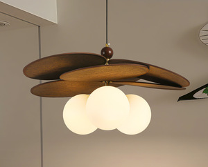 <span class=keywords><strong>Lampadario</strong></span> a luce pendente in <span class=keywords><strong>vetro</strong></span> noce <span class=keywords><strong>Vintage</strong></span> per soggiorno camera da letto di illuminazione e decorare - Product Image 1