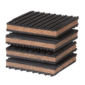 แผ่นยางรองพื้นป้องกันการสั่นสะเทือน แผ่นไม้ก๊อกและยางสำหรับระบบ HVAC เครื่องปรับอากาศ เครื่องซักผ้า และเครื่องอัดอากาศ - Product Image 3