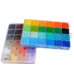 Kaufen Sie 48 Farben Perlen 2 Boxen Set Mini 2.6MM Artkal Perler Perlen Kinder Gitter Verpackung - Product Image 1