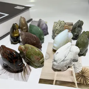 Wholesale High Quality Healing Stones Natural Folk Crafts Reiki Cuttlefish Carving Crystal Fish For Home Decoration