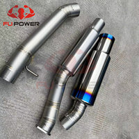 Kit Knalpot Titanium Single Exit Cat-Back untuk Nissan Z33 350Z VQ35DE VQ35HR TB6090-NS04A ZIV ZIV
