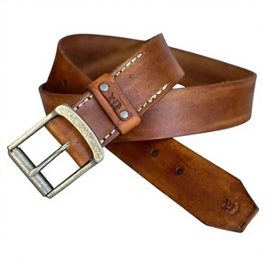 Cinturones de Cuero 100% Originales Personalizados OEM ODM con Hebilla de Latón, Accesorios de Moda de Lujo para Hombre, Diseños Personalizados - Product Image 6