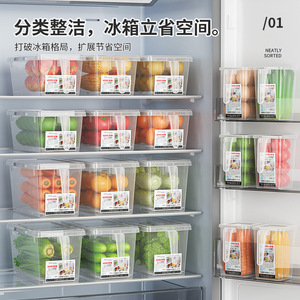 Food Storage <b>Containers</b> Rectangle Plastic Lid Freezer Safe <b>Refrigerator</b> Organizer - Product Image 1