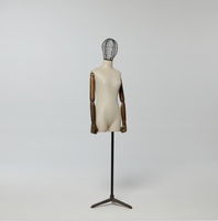 Mannequin de présentation de vêtements pour femme, buste demi-corps réglable, tête creuse en FRP, style européen original