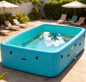 Piscina Inflable Familiar Portátil de PVC Resistente con Tecnología Drop Stitch <span class=keywords><strong>para</strong></span> Jardín y Exteriores - Product Image 2