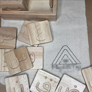 Set di carte da tracciamento dell'alfabeto arabo per strumenti didattici per bambini tavola di tracciamento dell'alfabeto in legno giocattoli educativi montessori - Product Image 4