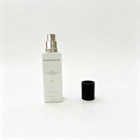 Flacon vide de luxe en verre pour lotion, tonique, essence, soin de la peau, imprimé UV, élégant, avec tête de pompe, personnalisable, pour crème visage