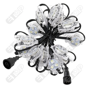 Nhà Máy bán hàng trực tiếp DC12V 3cm RGB rgbww RGBW <span class=keywords><strong>LED</strong></span> đá quý pixel ánh sáng IP68 Nhôm Cơ thể thay đổi Trắng 30mm Puck điểm - Product Image 1