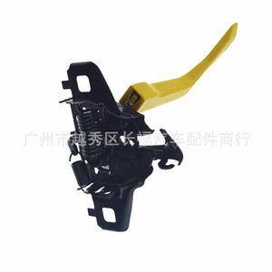 Cerradura para capó de coche 65601-6LA0A de polipropileno negro para reemplazo, reparación y ajuste estándar - Product Image 1