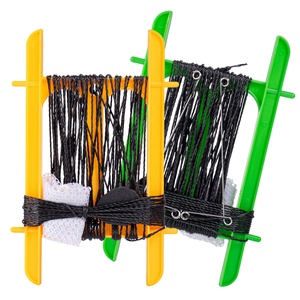 2 packs de lignes à main pour attraper des crabes jaunes et verts sûrs et amusants pour enfants, sans hameçons pointus, pour la pêche à la mouche dans le lac. - Product Image 1