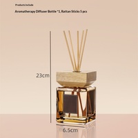 Diffuseur sans flamme en rotin bois oriental élégant et durable, aromathérapie haut de gamme longue durée, design haut de gamme, parfum d'intérieur