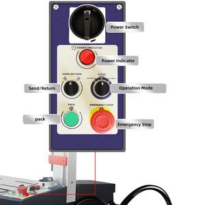 Máy Đóng Gói Bàn Làm Việc Bằng Thép Không Gỉ Ba Động Cơ Điện 220V Tự Động Hoàn Toàn Máy Đóng Gói Thùng Carton Tự Động - Product Image 3