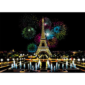 Yuelu Urban III coloré ville nuit scène peinture à gratter usine ventes directes créatif bricolage à <span class=keywords><strong>la</strong></span> main à partir de papier matériel - Product Image 6