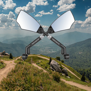 Rétroviseur de vélo électrique à rotation à 360 degrés, rétroviseur de sécurité large pour vélo, moto, scooter - Product Image 2