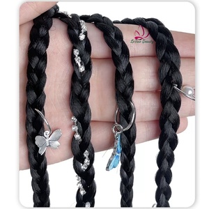 Alla moda dolce ragazza Cool extension per <span class=keywords><strong>capelli</strong></span> parrucca per <span class=keywords><strong>trecce</strong></span> con Clip dolce Cool per ragazze treccia di coda di cavallo primavera boxe <span class=keywords><strong>trecce</strong></span> <span class=keywords><strong>capelli</strong></span> - Product Image 2