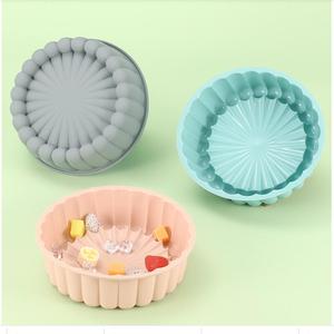 Moule à gâteau <span class=keywords><strong>Charlotte</strong></span> en silicone de 10 pouces moules de cuisson ronds <span class=keywords><strong>pour</strong></span> gâteau au chocolat, gâteaux arc-en-ciel, tarte au brownie aux fraises - Product Image 5