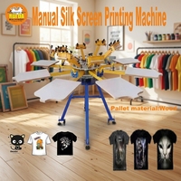 Máquina de Serigrafía Ruida OEM/ODM Carousel de 8 Colores y 8 Estaciones para Camisetas con Impresión Plana