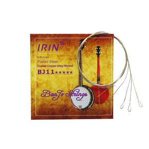 IRIN de alta calidad de cinco cuerdas <span class=keywords><strong>Banjo</strong></span> BJ11, cuerdas lisas recubiertas, piezas de aleación de cobre, instrumentos de <span class=keywords><strong>cuerda</strong></span>, accesorios al por mayor - Product Image 1