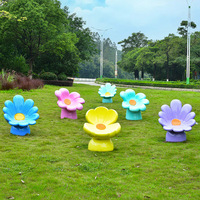 Y009 Chaise d'attente pour café-restaurant, tabouret amusant en forme de crème glacée, table à café, tabouret pour enfants, mobilier artistique pour centre commercial