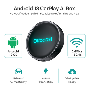 <span class=keywords><strong>Ottocast</strong></span> P3 Pro 3 en 1 AI Box Inalámbrico Carplay Android Auto OttoDrive 3.0 Android 13 8GB+128GB Snapdragon 6225 - Product Image 1