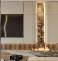 Meuble TV flottant moderne, support mural pour téléviseur, console multimédia avec rangement pour le salon