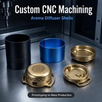 Boîtier de diffuseur d'arômes en aluminium usiné CNC de haute précision, sablé et anodisé, pour appareil d'aromathérapie, OEM ODM
