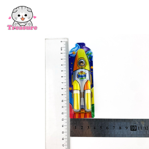 Venta al por mayor Halal afrutado colorido barra forma de goma de mascar forma de cohete <span class=keywords><strong>3</strong></span> piezas de goma de mascar - Product Image 4