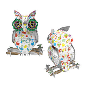 Großhandel Handgefertigtes Lernspielzeug DIY Malen 3D-Papierpuzzle-<span class=keywords><strong>Sets</strong></span> für Kinder & Erwachsene EN71-Zertifiziert Alter 5-13 51-100 Teile - Product Image 2