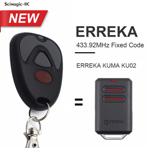 Control Remoto SMG-014 <span class=keywords><strong>ERREKA</strong></span> Compatible con <span class=keywords><strong>ERREKA</strong></span> KUMA KU02 433.92MHz Código Fijo 4 Botones Control Remoto para Puerta de Garaje - Product Image 2