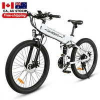 Sepeda Listrik Gunung 26 inci Stok Baru Australia 250W900D Suspensi Penuh dengan Baterai Lithium 48V14AH