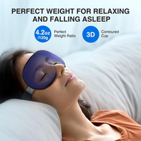 Masque oculaire 3D ergonomique en mousse à mémoire de forme Custom Link, occultant à 100 %, lesté, pour yoga, soulagement de la pression, toutes saisons