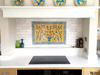 Mosaïque murale personnalisée, 610 mm x 914mm, Art déco, carreaux en céramique, personnalisé, hôtel, cuisine, salle de bain, carreaux muraux