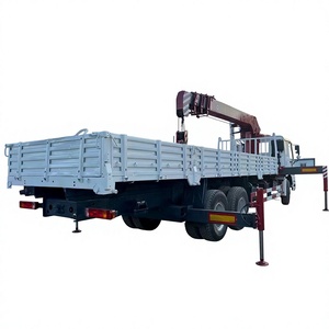 Camión grúa de carga Howo Sino 8x4 nuevo de China con grúa telescópica de 10 toneladas montada en camión para Singapur - Product Image 1