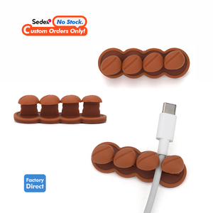 OEM Design personalizzato portatile cavo in Silicone organizzatore carino 3M autoadesivo autogestione clip per Desktop per soggiorno - Product Image 1