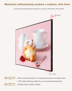 Veto Uhd 4k 28.5mm Ultra Silm Bezels Frameless 43 55 Inch Floor Standing and <b>Wall</b> Mounted Digital Signage <b>Display</b> Supplier Narro - Product Image 6