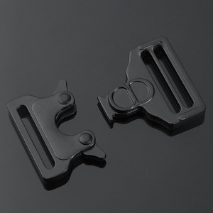 Flat Tactical Metal Side Release Buckles Black Durable For Bags Belts Backpacks Adjustable <b>Webbing</b> Quick Release - Product Image 2